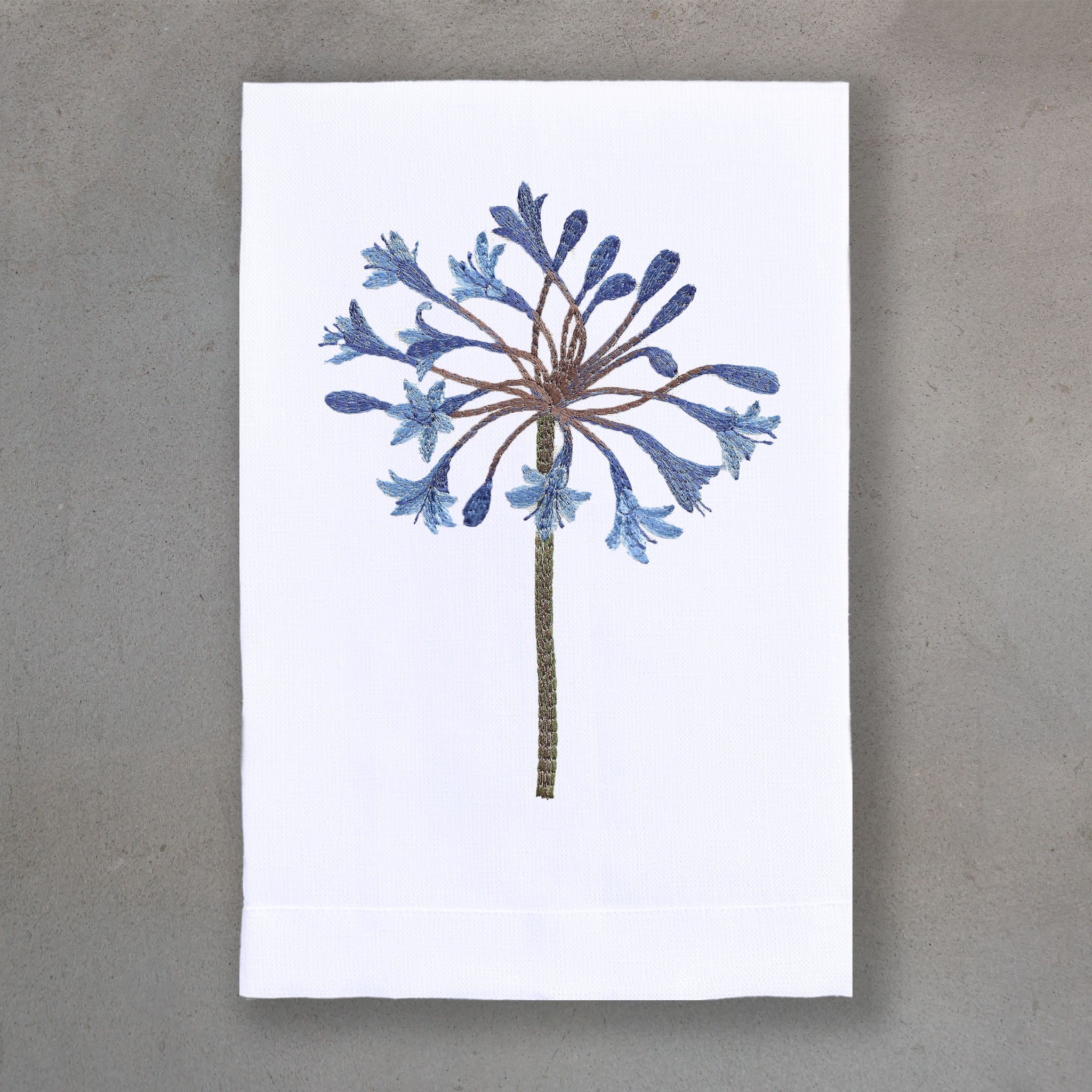 Agapanthus Blue | White Linen