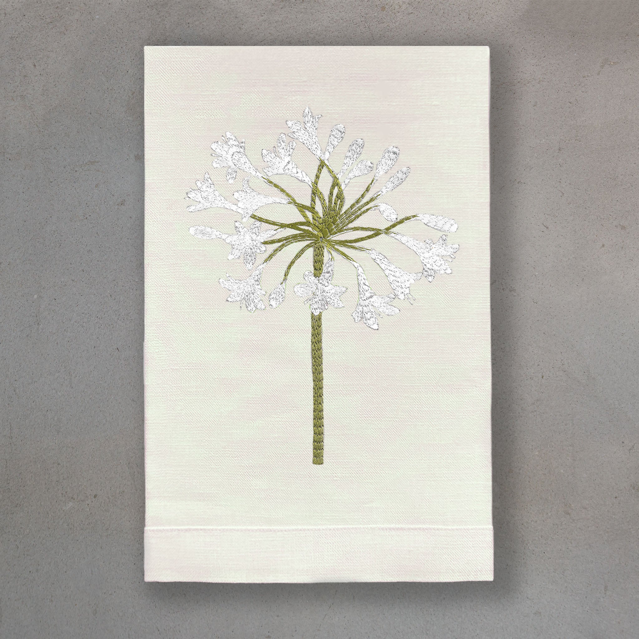 Agapanthus White | Ivory Linen