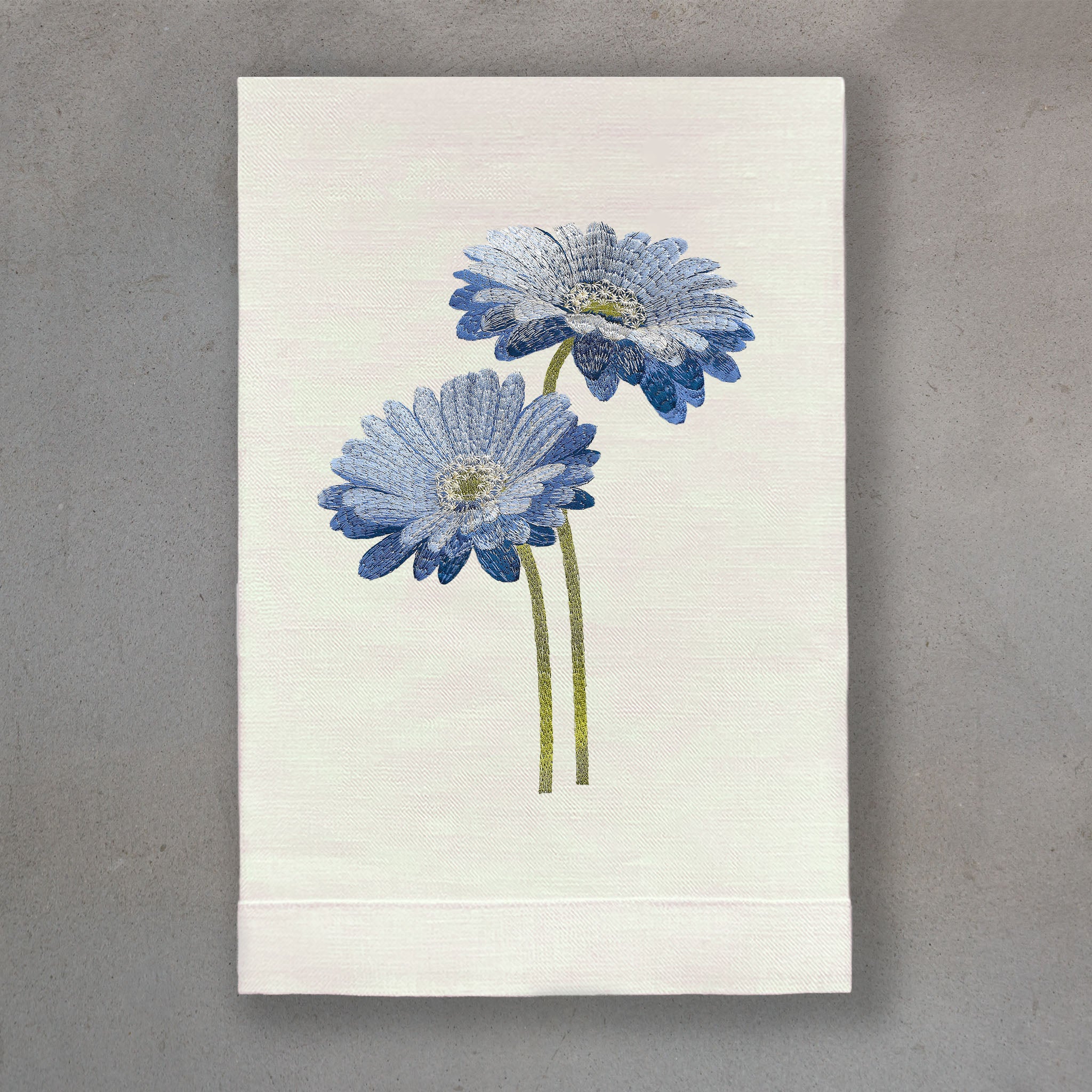 Gerbera Blue | Ivory Linen