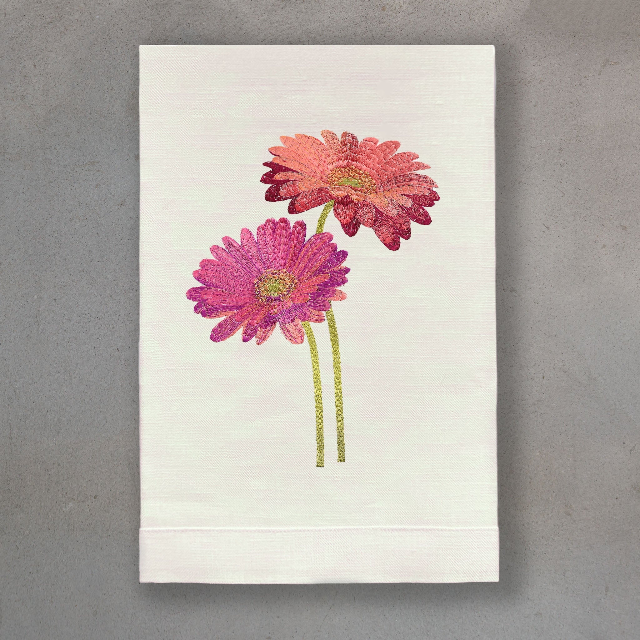 Gerbera Pink | Ivory Linen