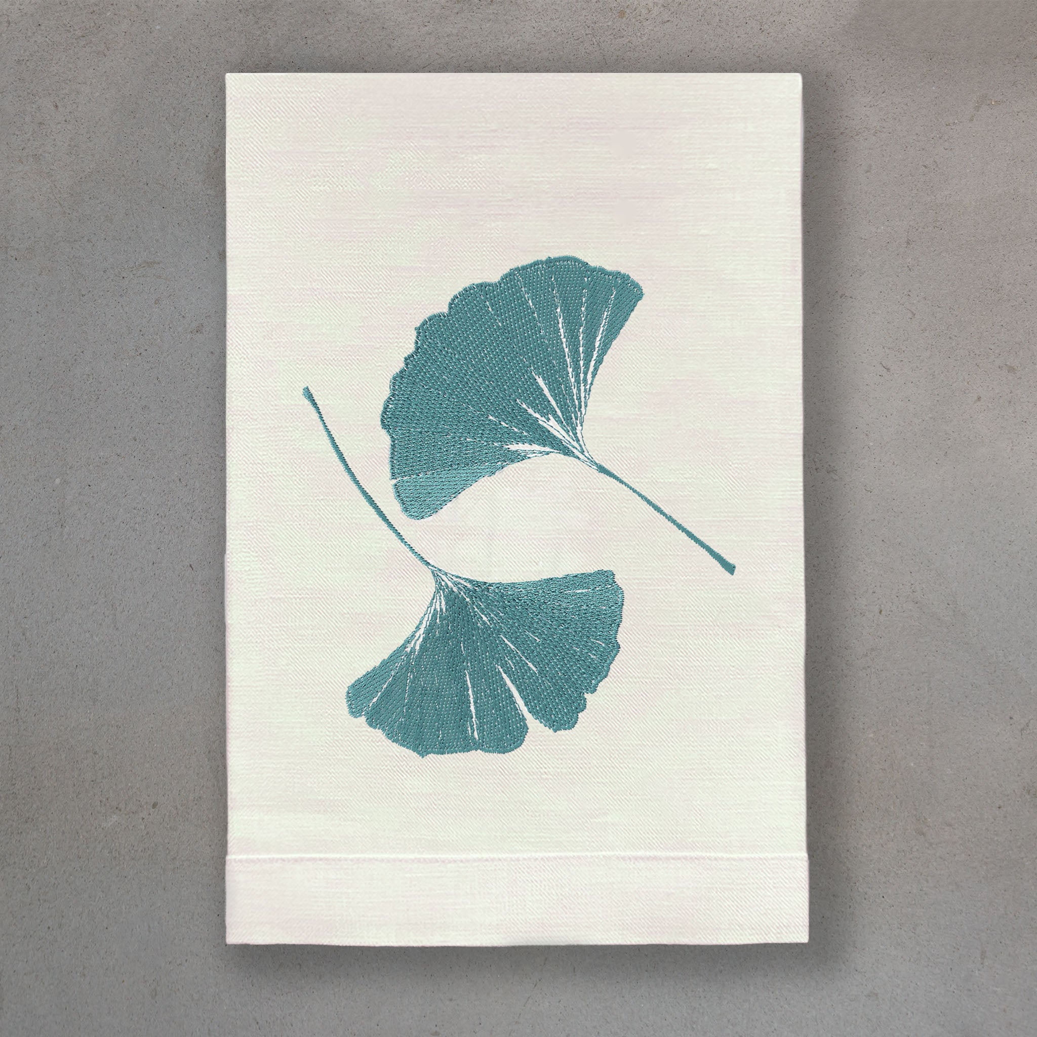 Ginkgo Blue | Ivory Linen