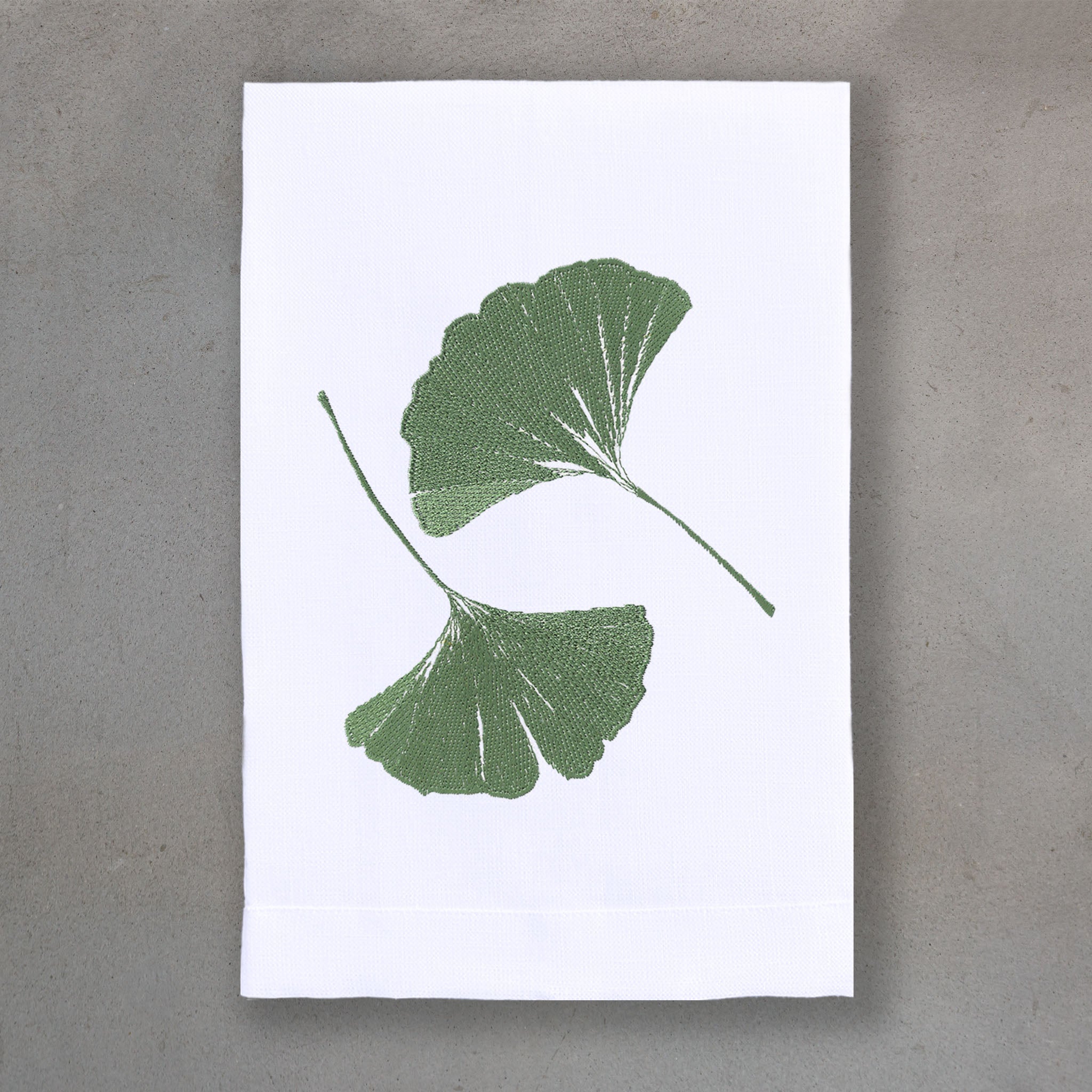 Ginkgo Green | White Linen