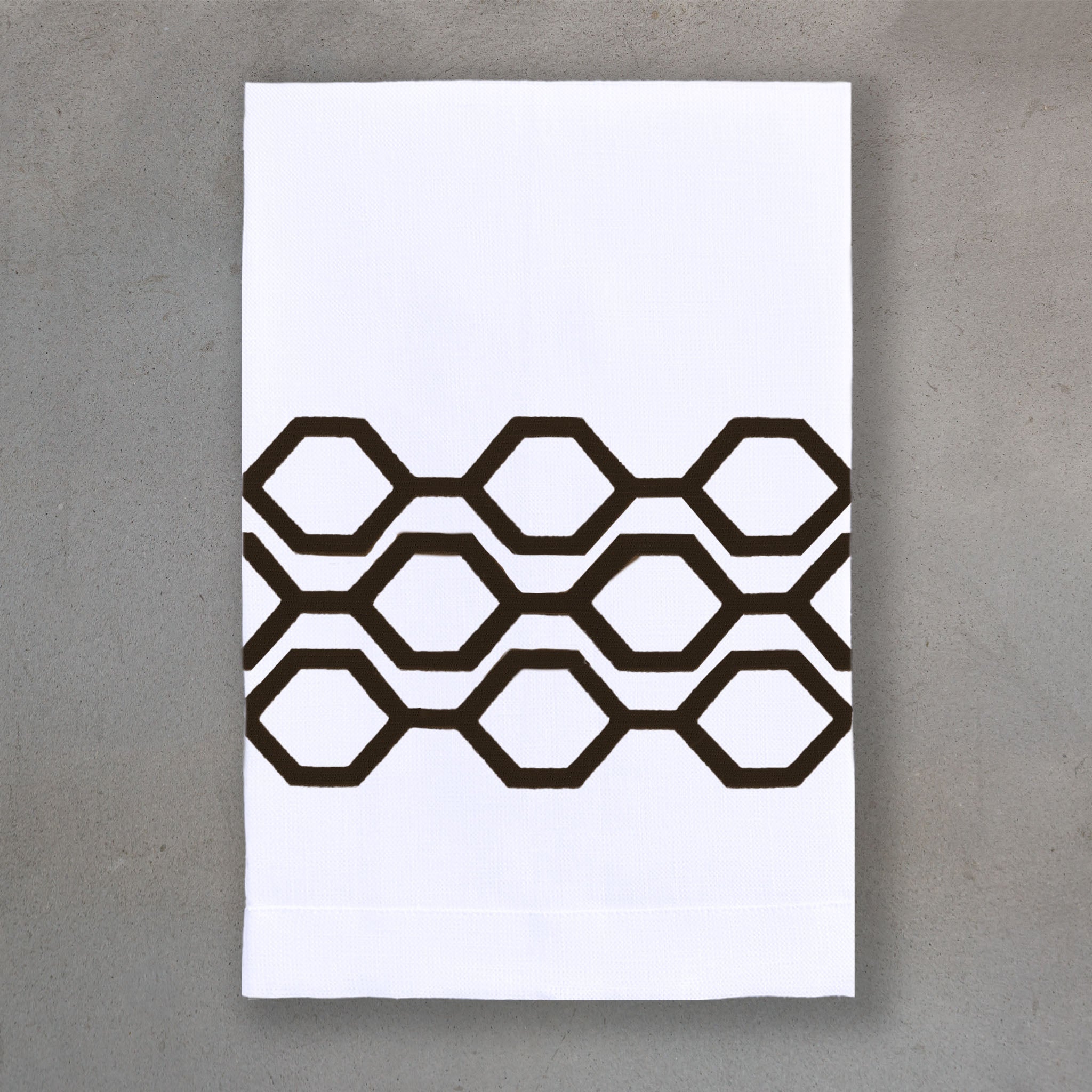 Honeycomb Black | White Linen