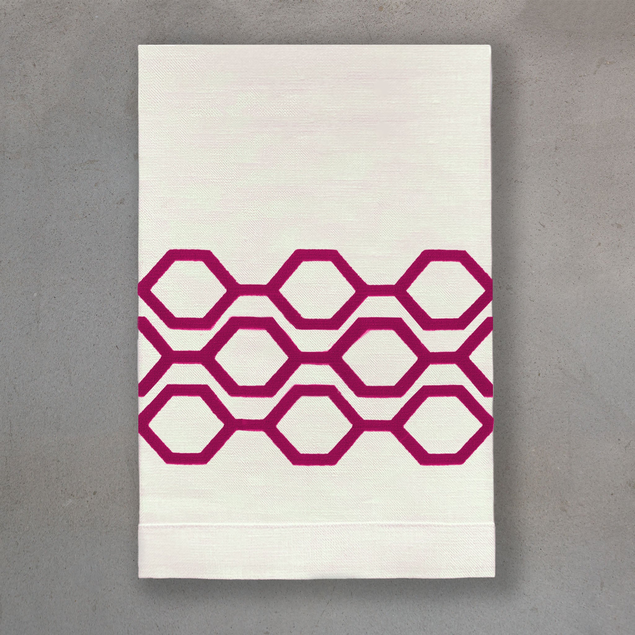 Honeycomb Claret | Ivory Linen