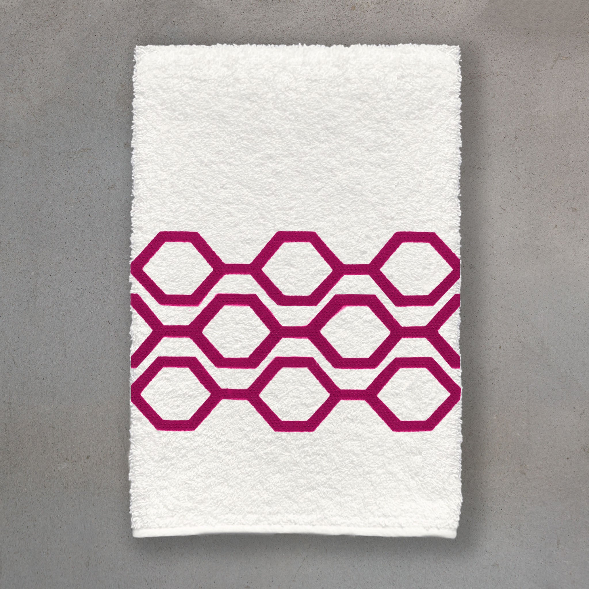 Honeycomb Claret | Ivory Roma