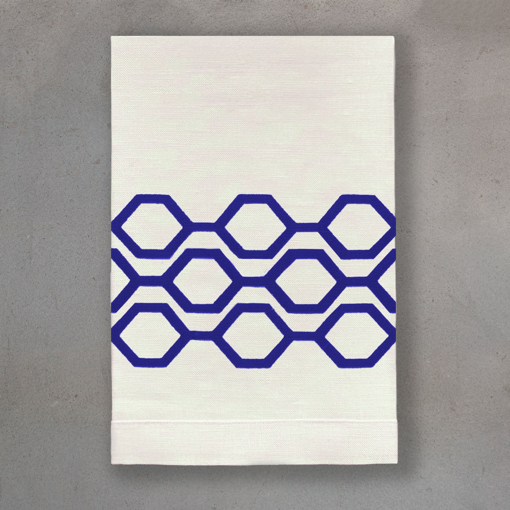 Honeycomb Lapis | Ivory Linen