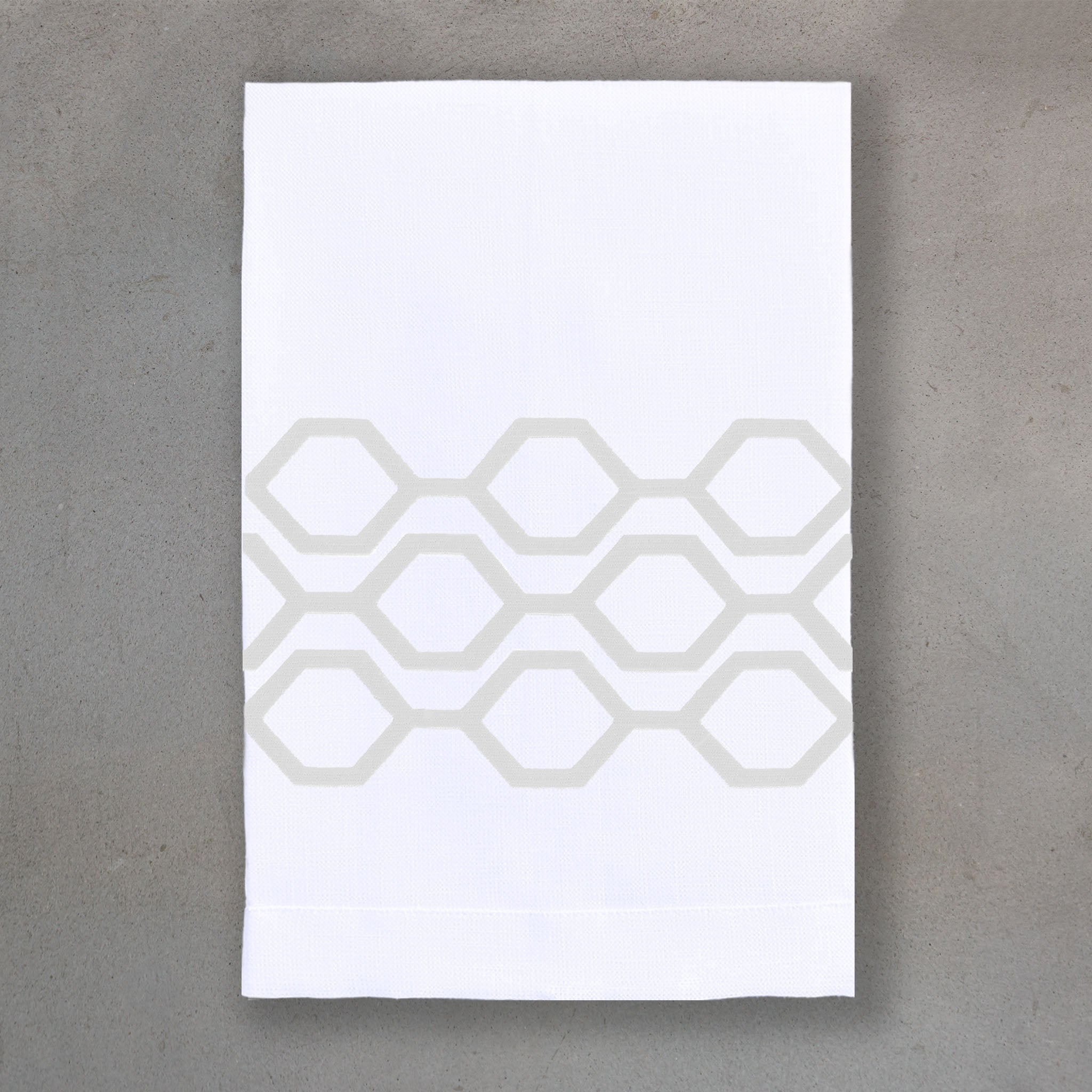 Honeycomb White | White Linen