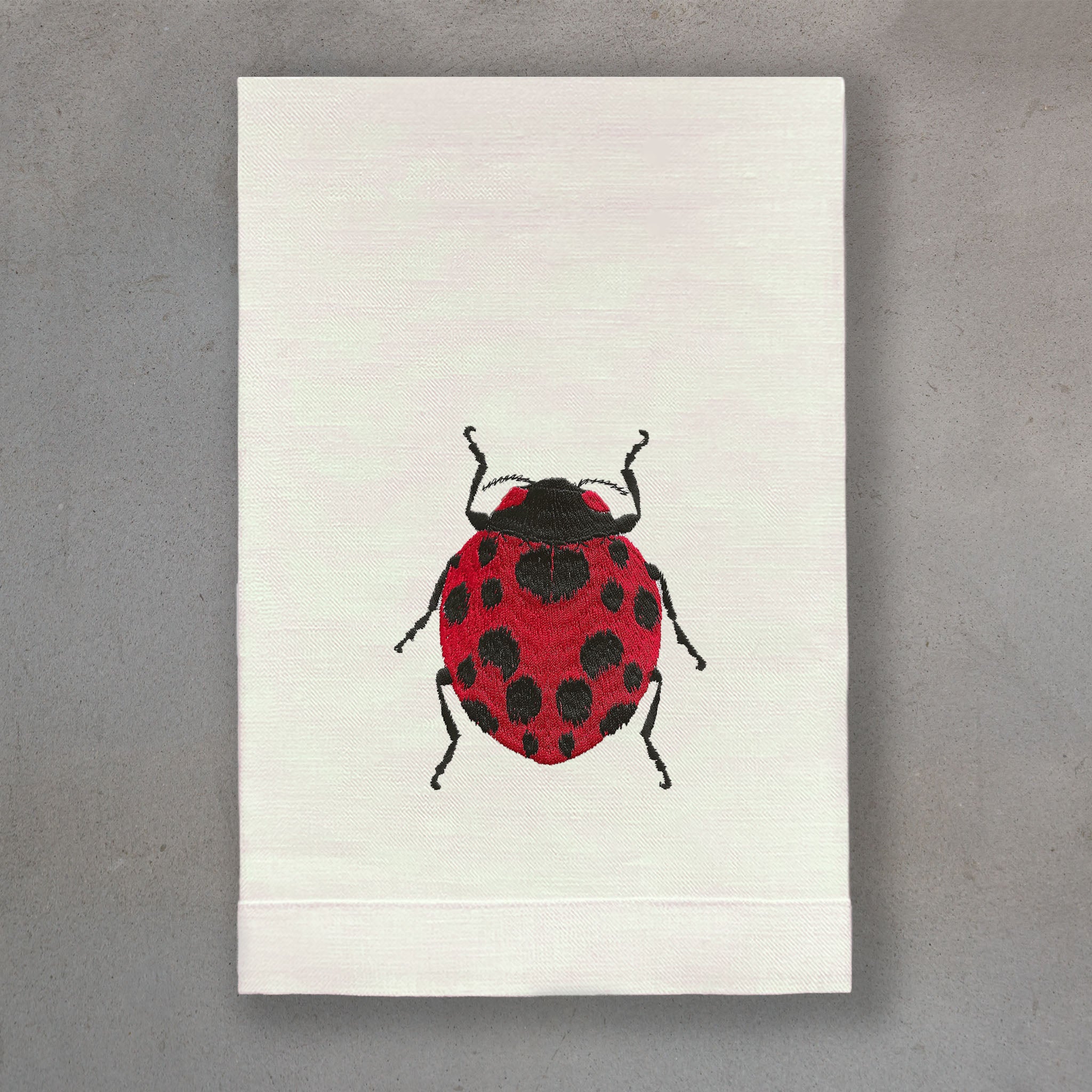 Ladybug Red | Ivory Linen