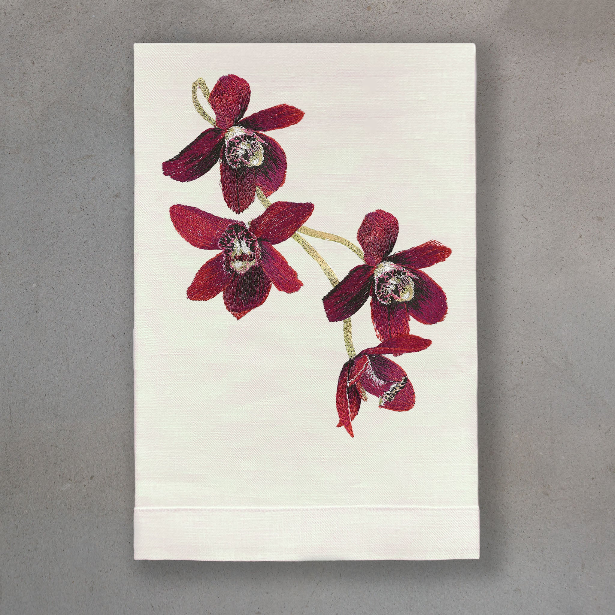 Orchid Red | Ivory Linen