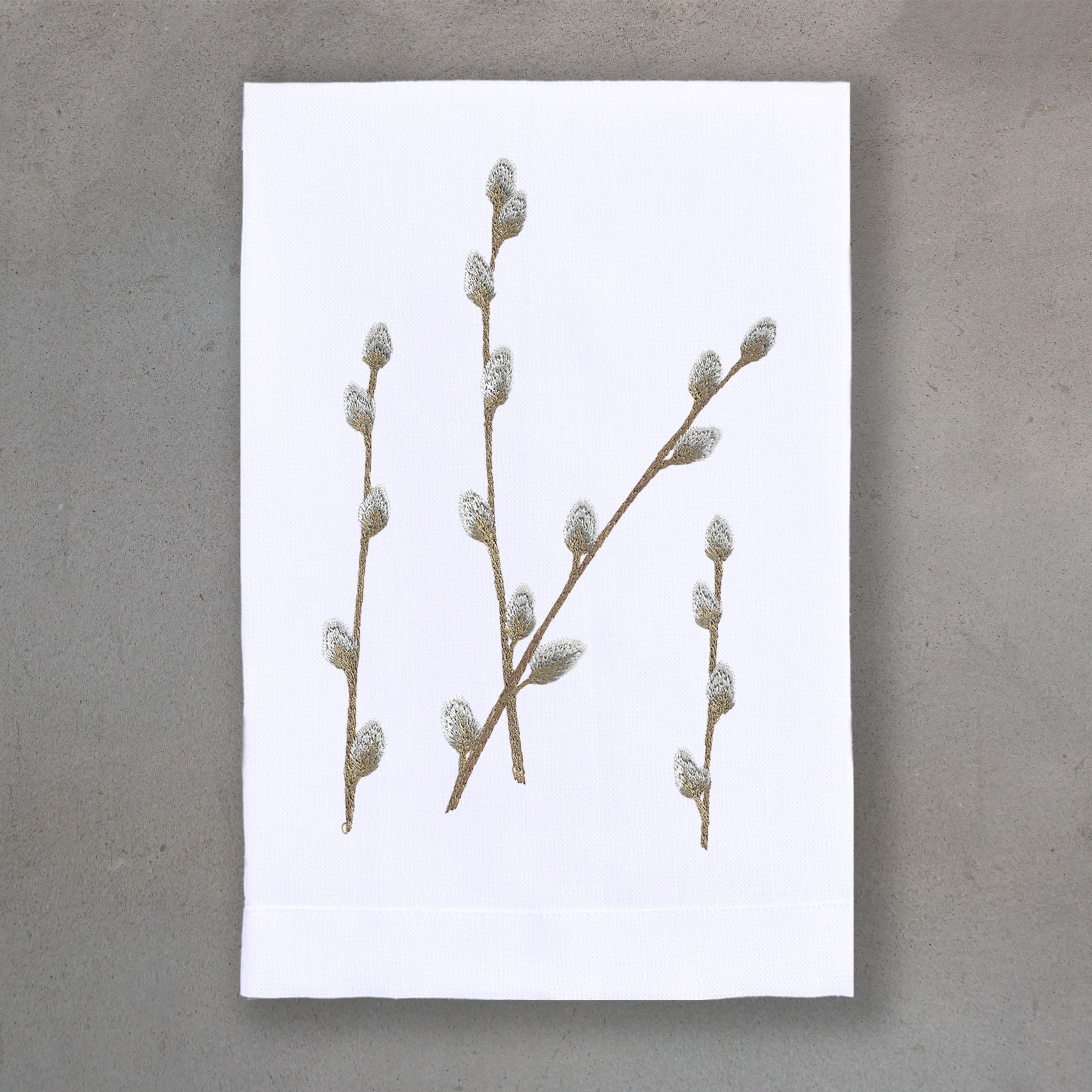 Pussywillow Copper | White Linen