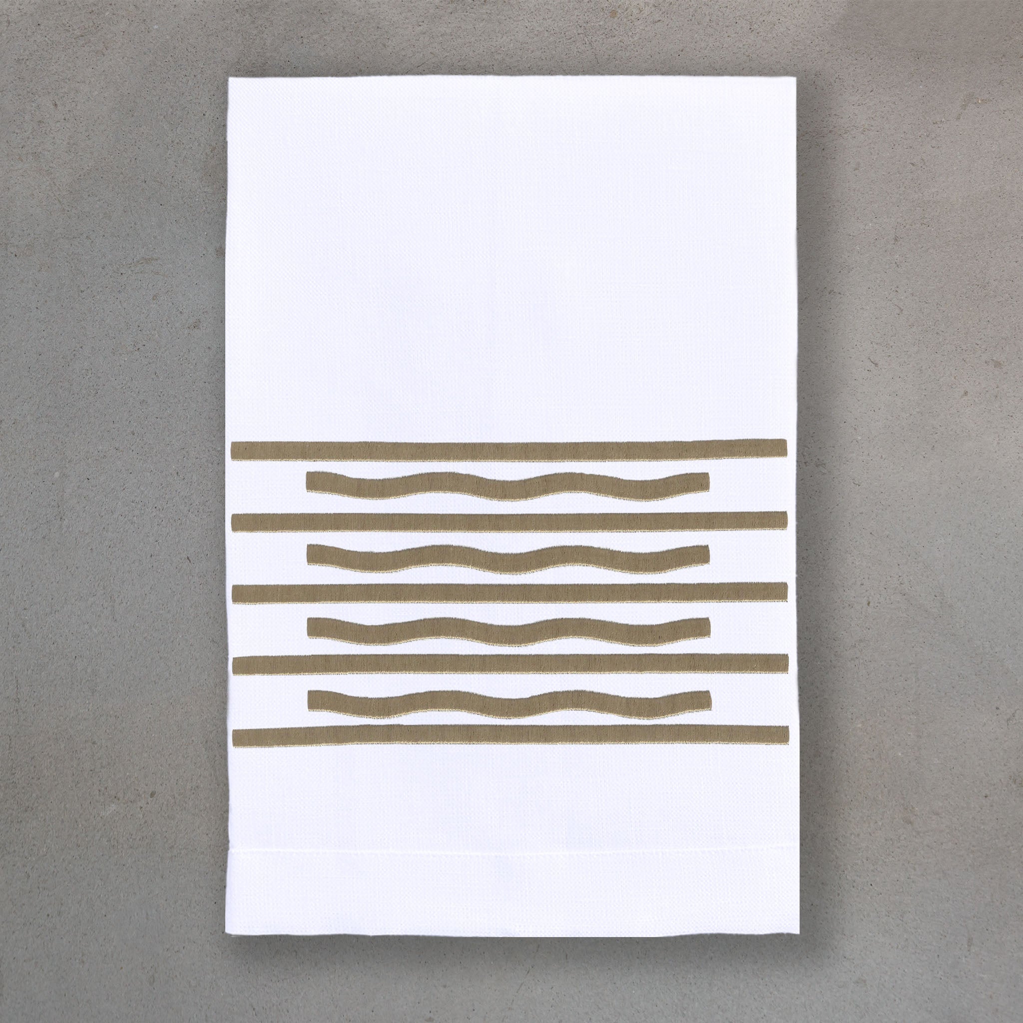 Rhythms Bronze | White Linen