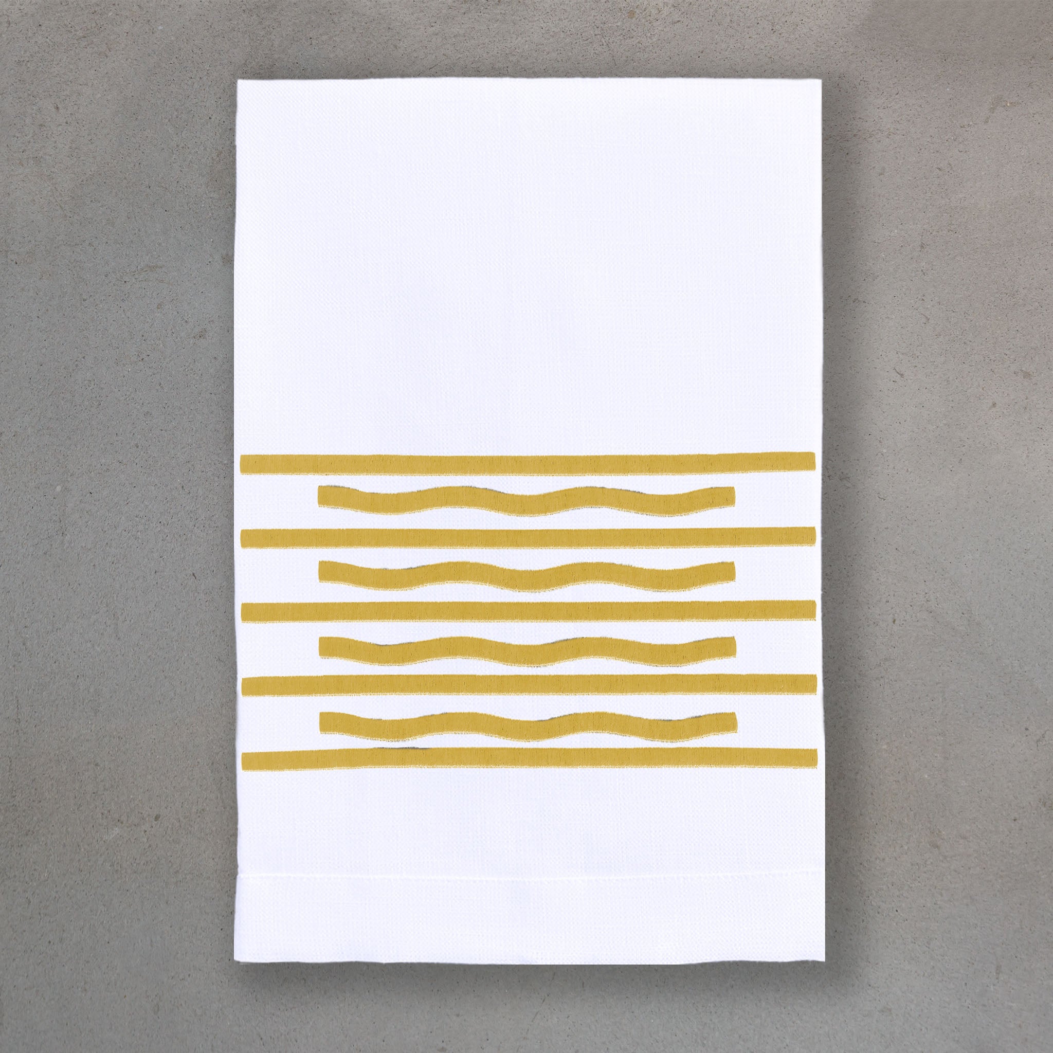 Rhythms Gold | White Linen