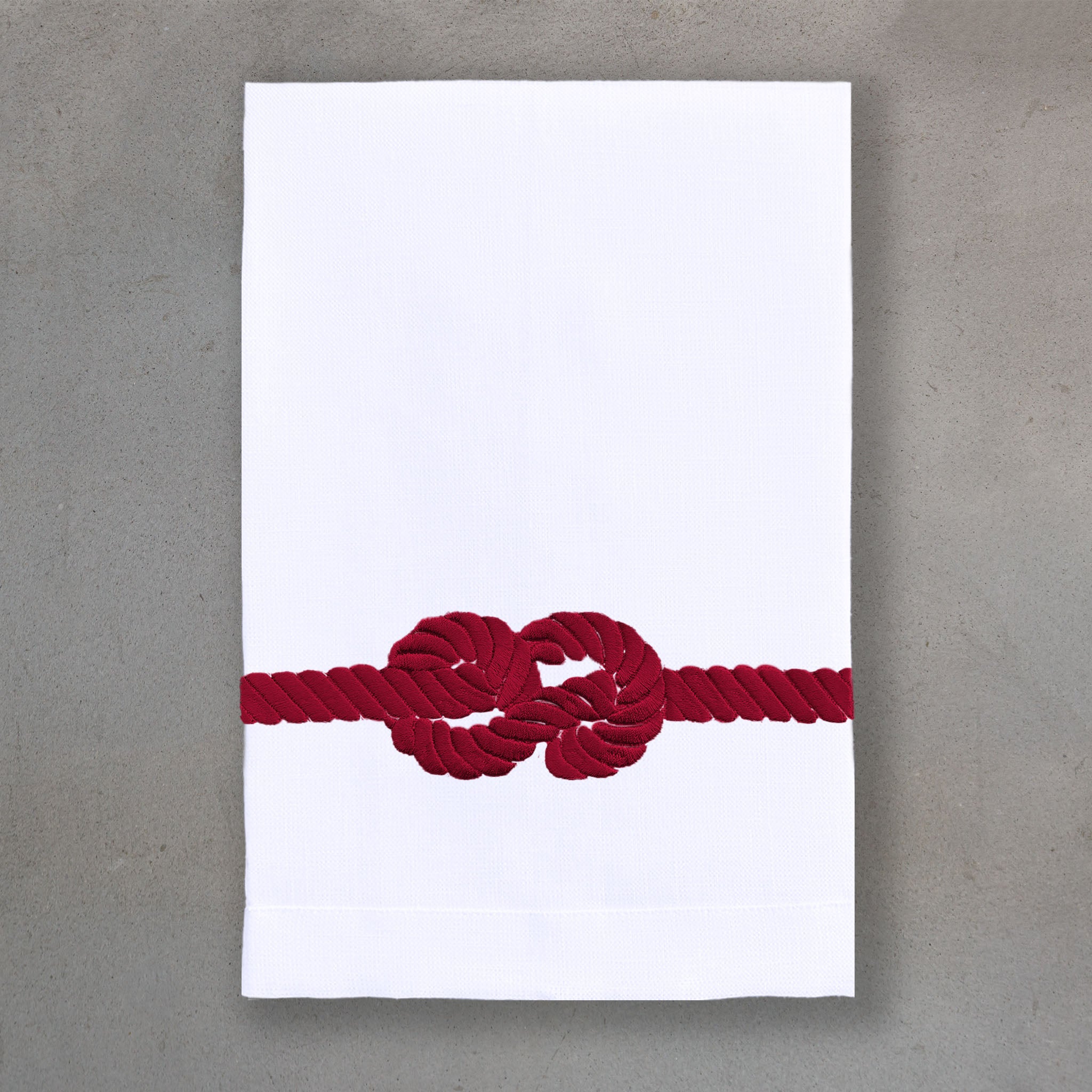 Rope Claret | White Linen