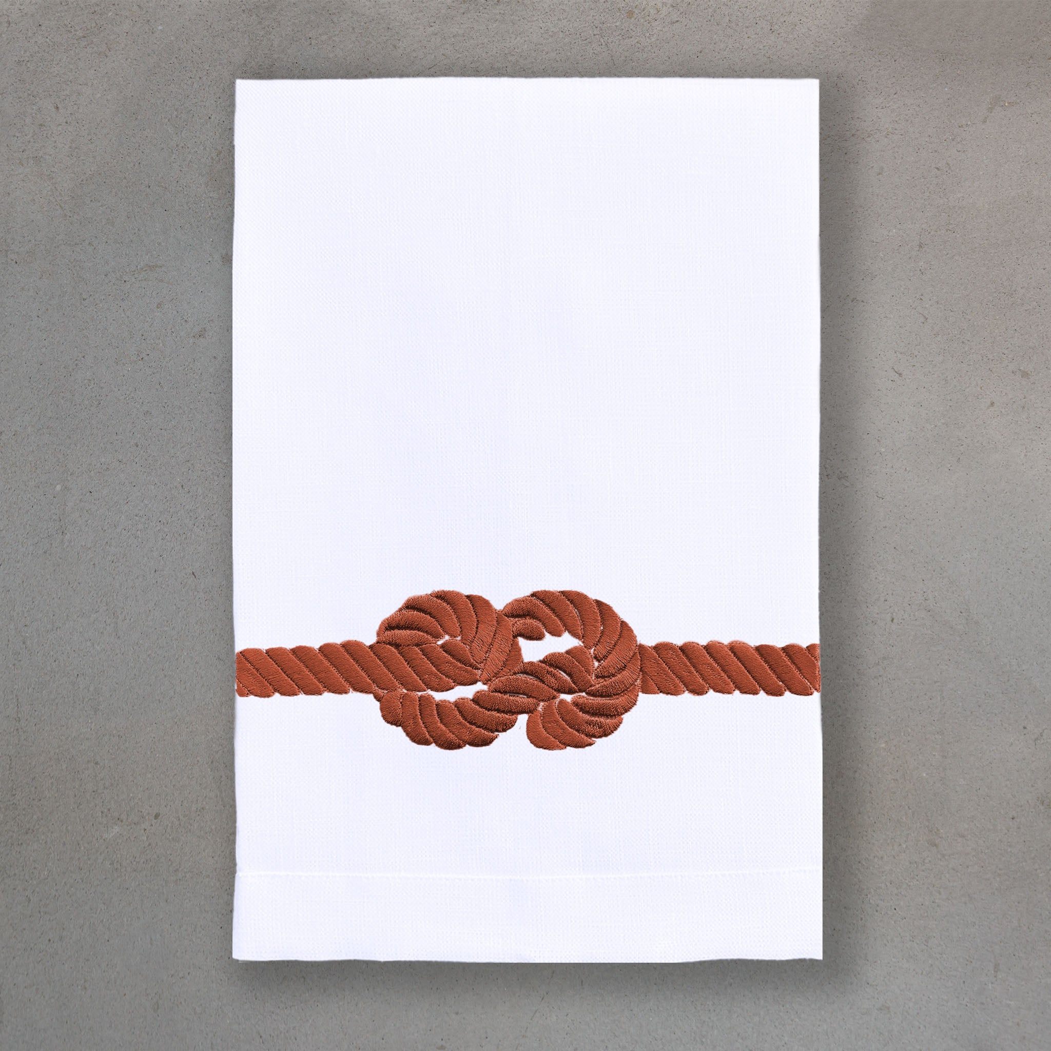 Rope Russet | White Linen