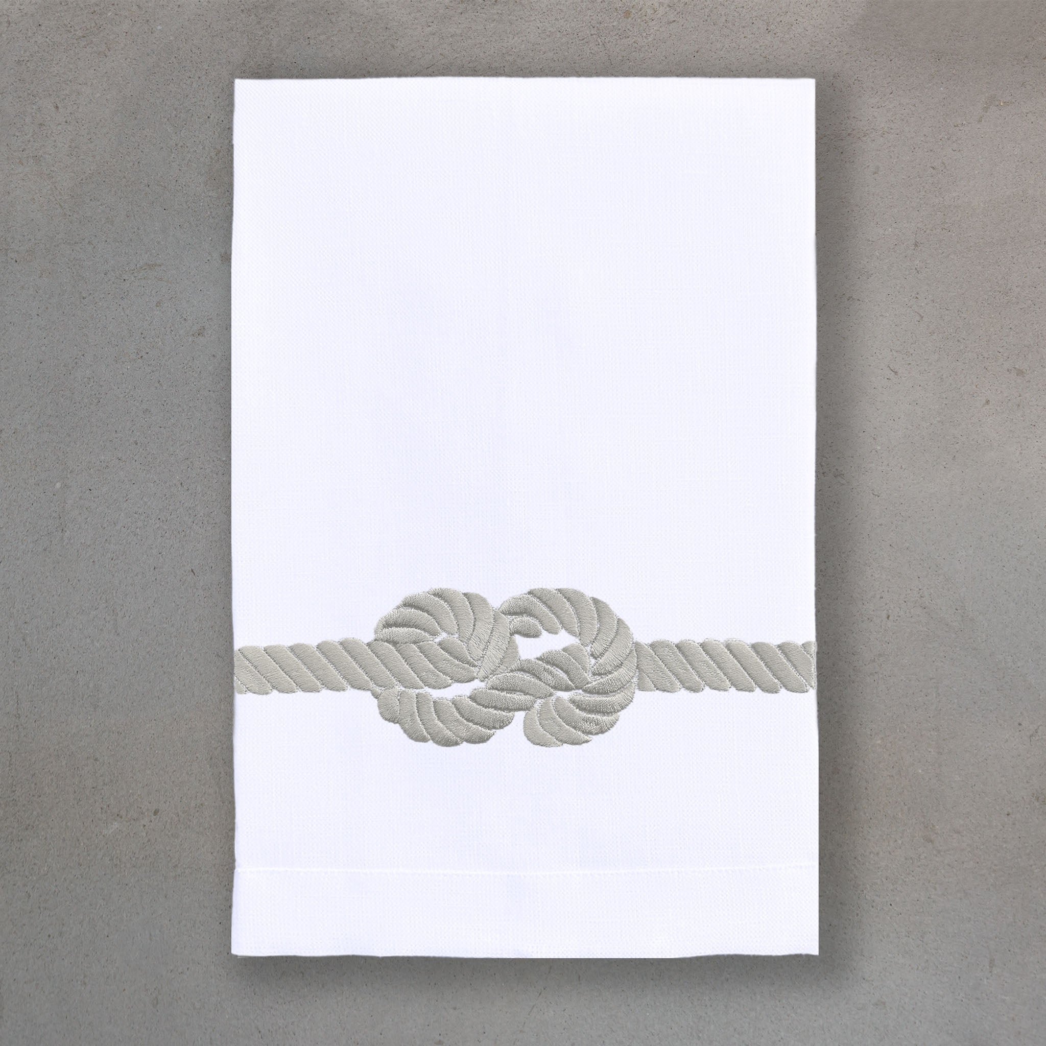 Rope Silver | White Linen