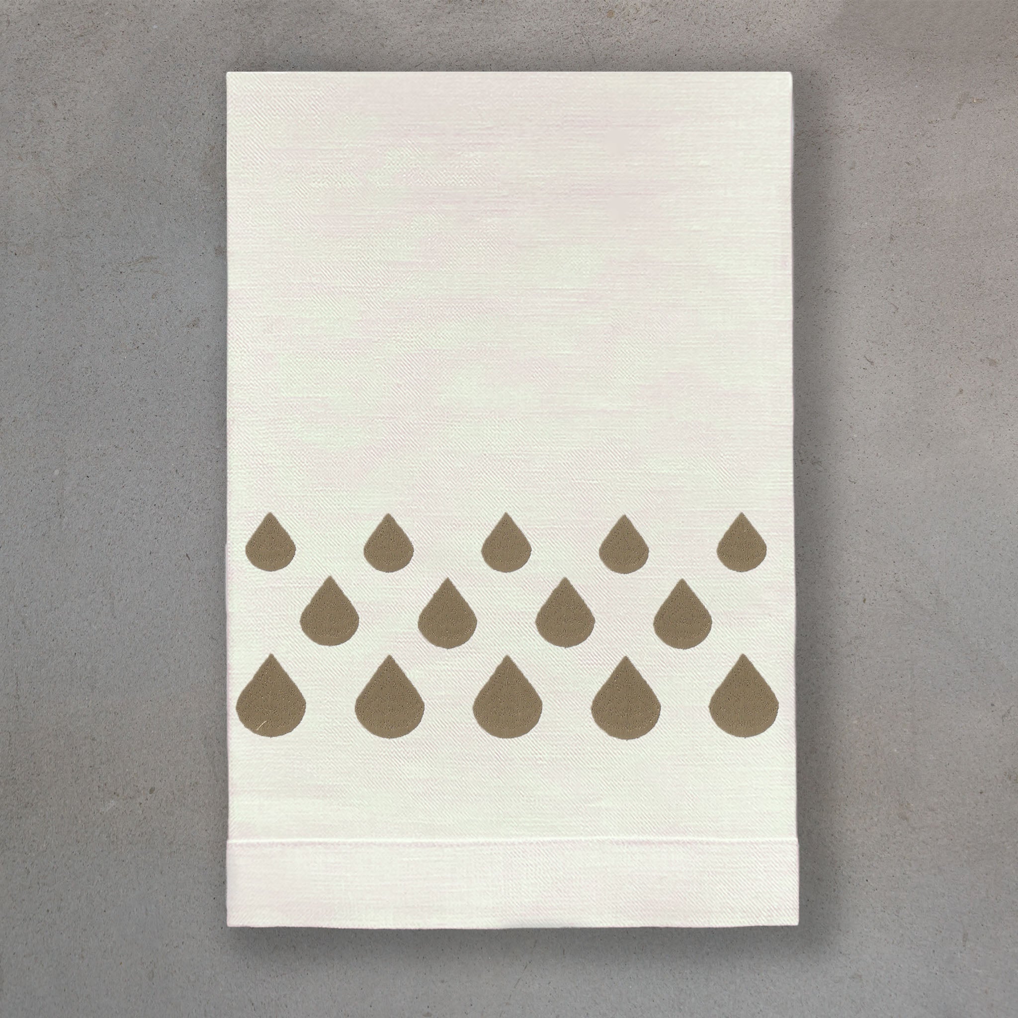 Teardrops Bronze | Ivory Linen