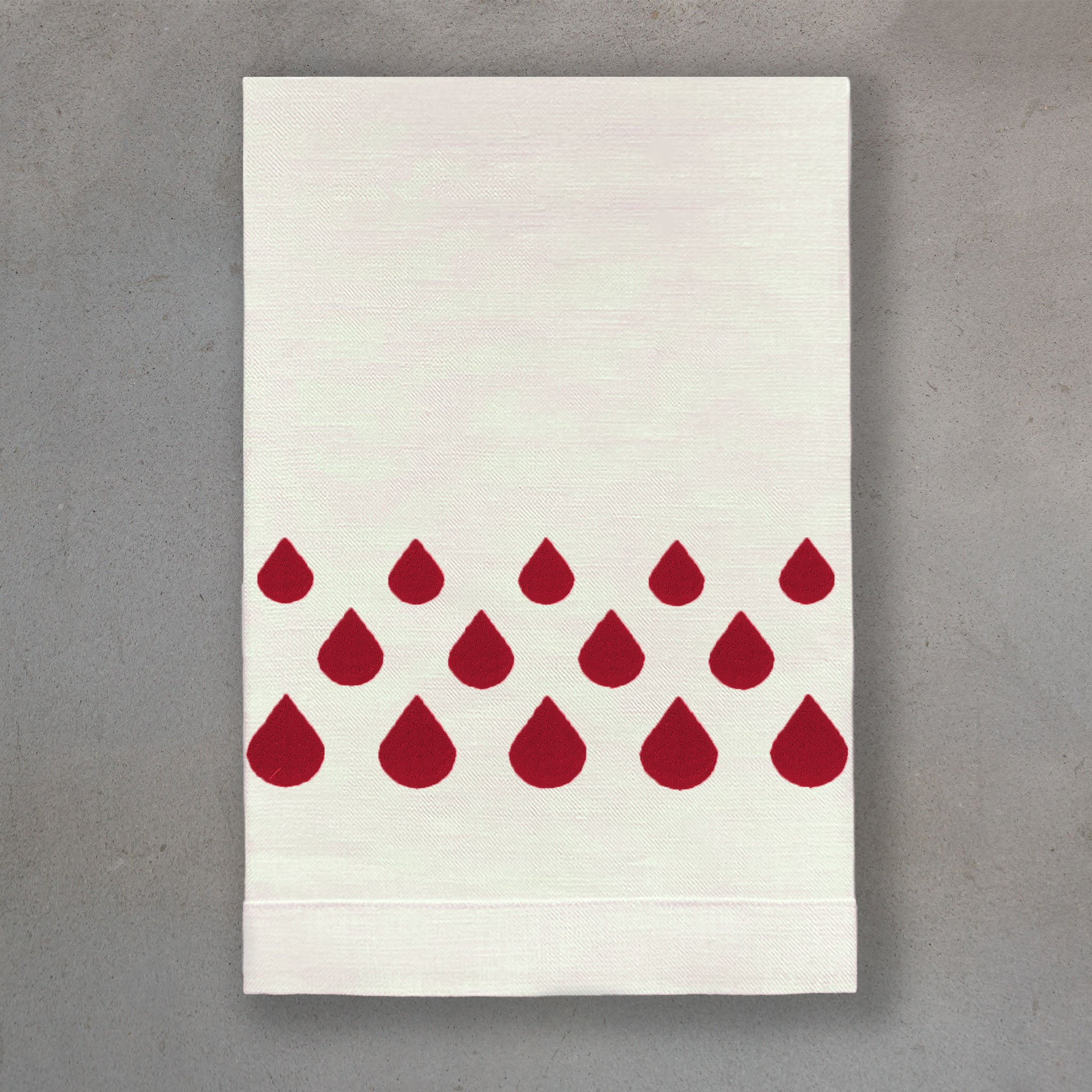 Teardrops Claret | Ivory Linen