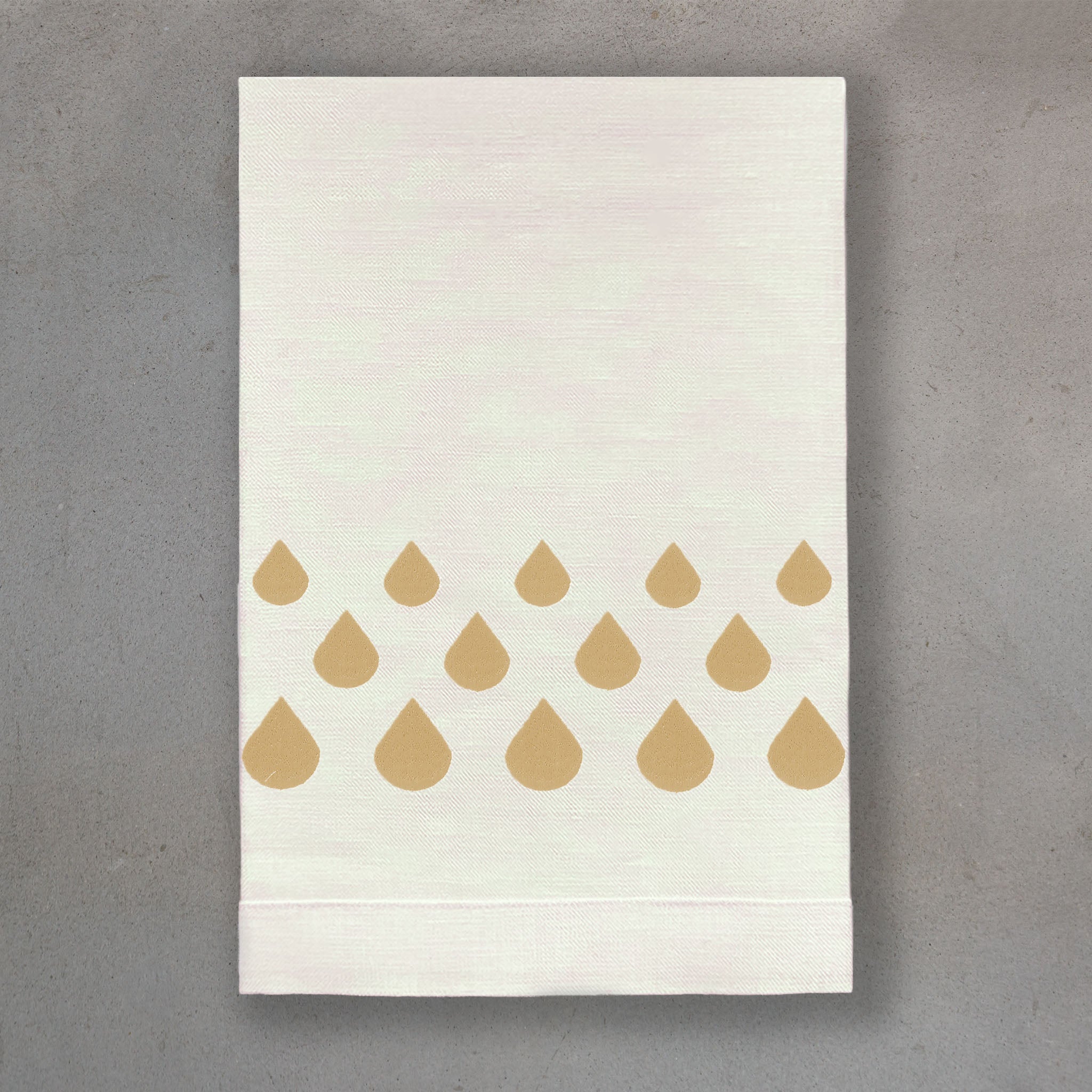 Teardrops Gold | Ivory Linen