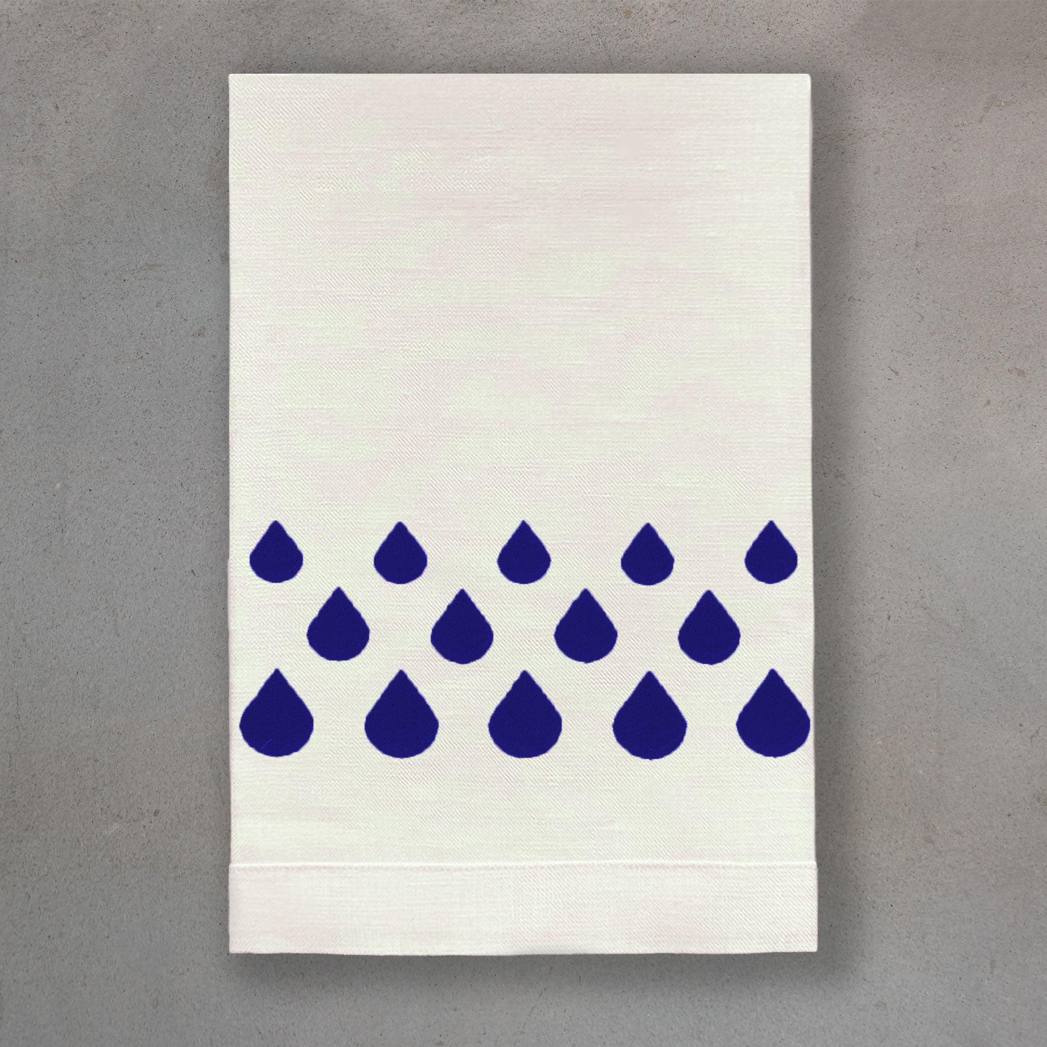 Teardrops Lapis | Ivory Linen