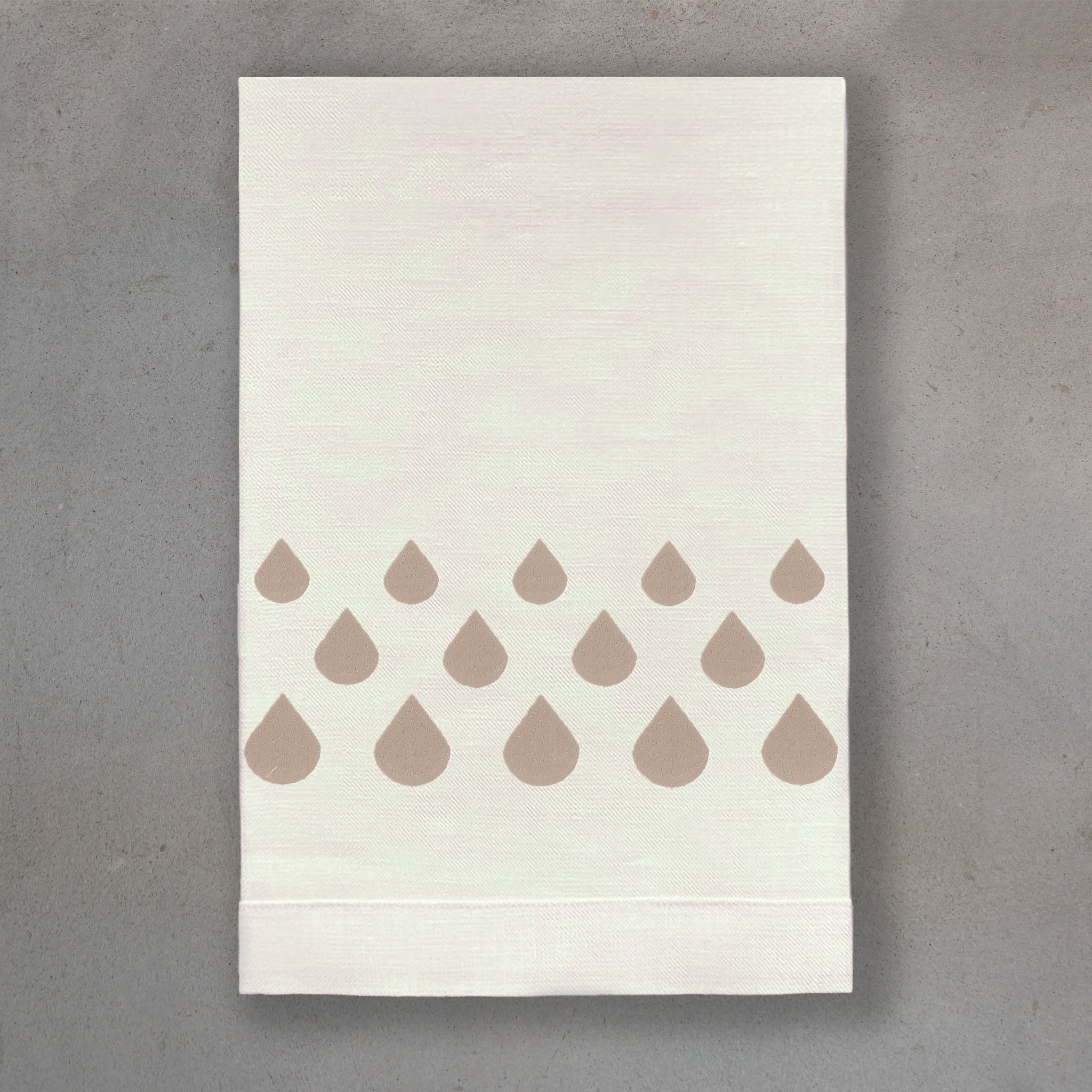 Teardrops Pewter | Ivory Linen