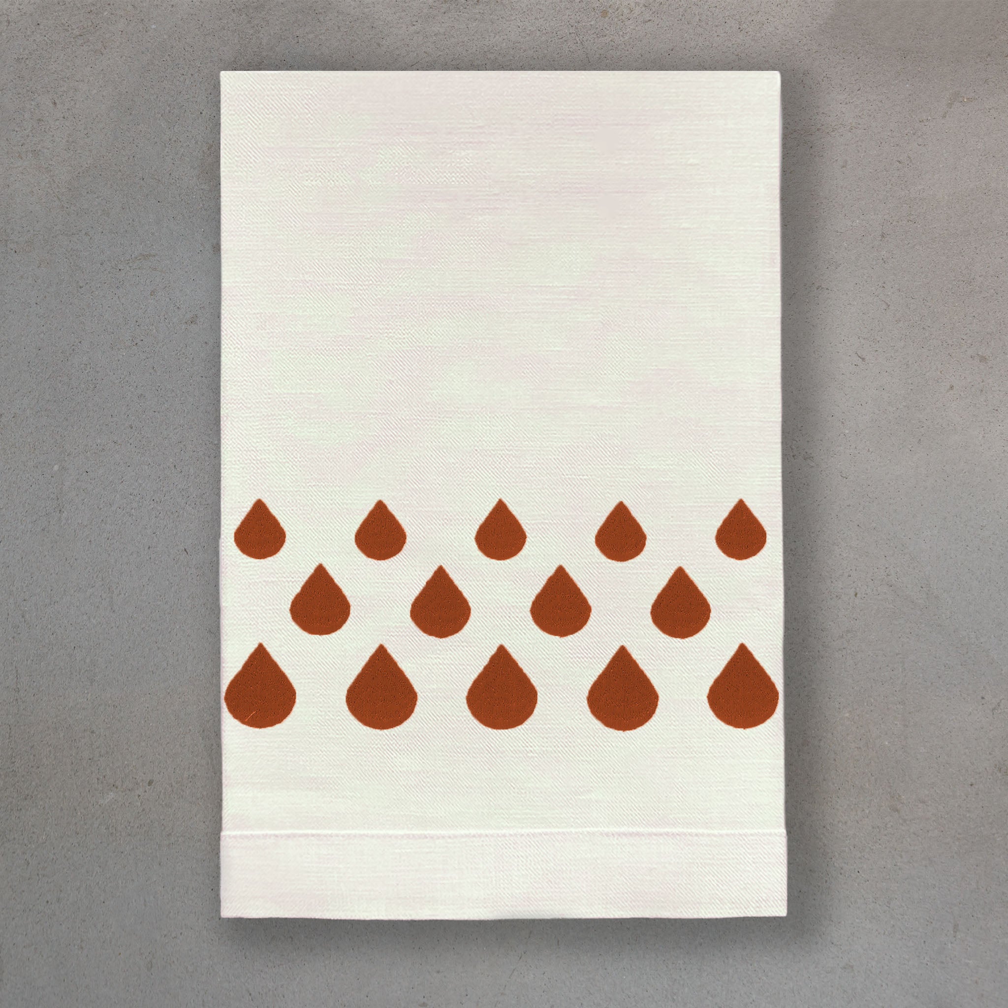 Teardrops Russet | Ivory Linen