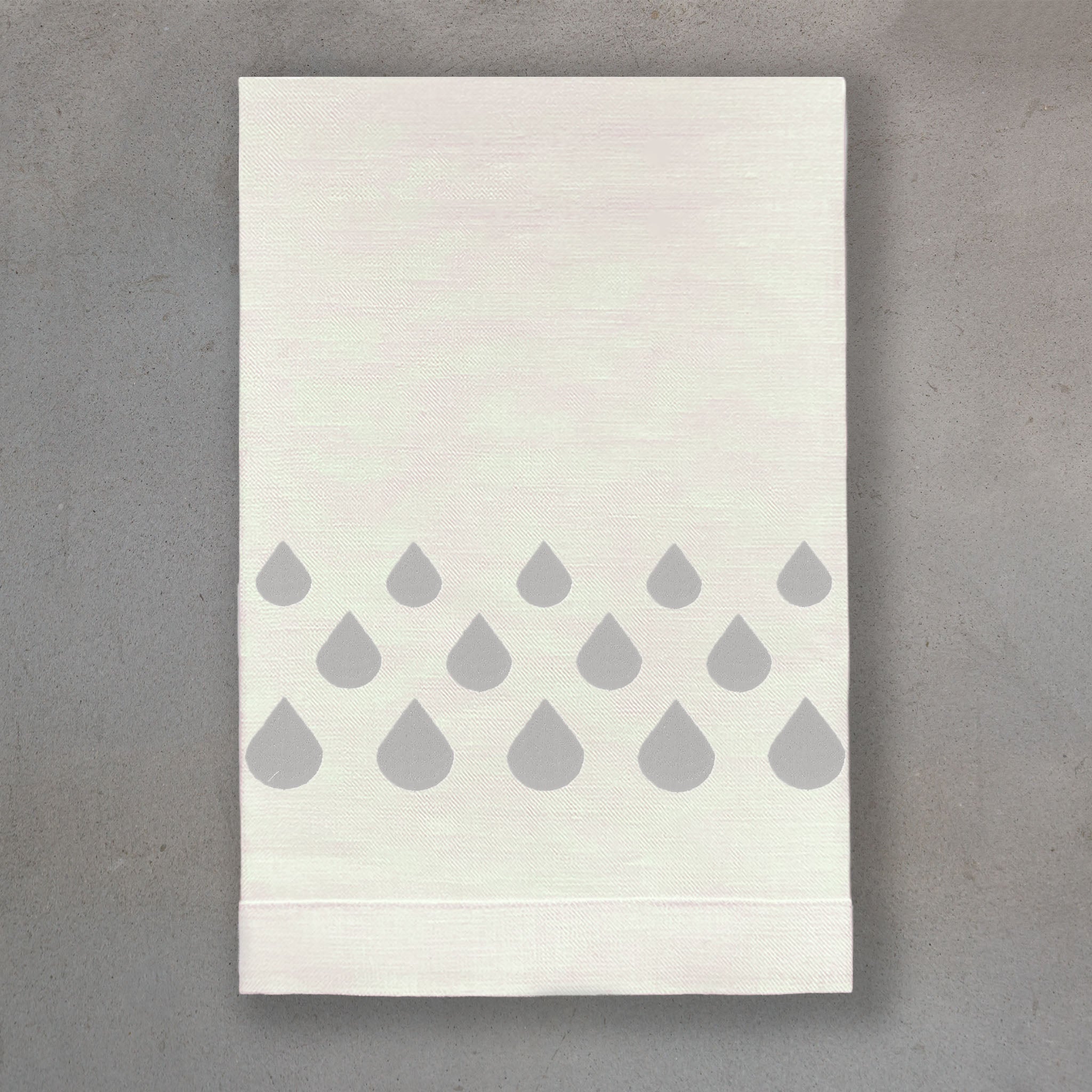 Teardrops Silver | Ivory Linen