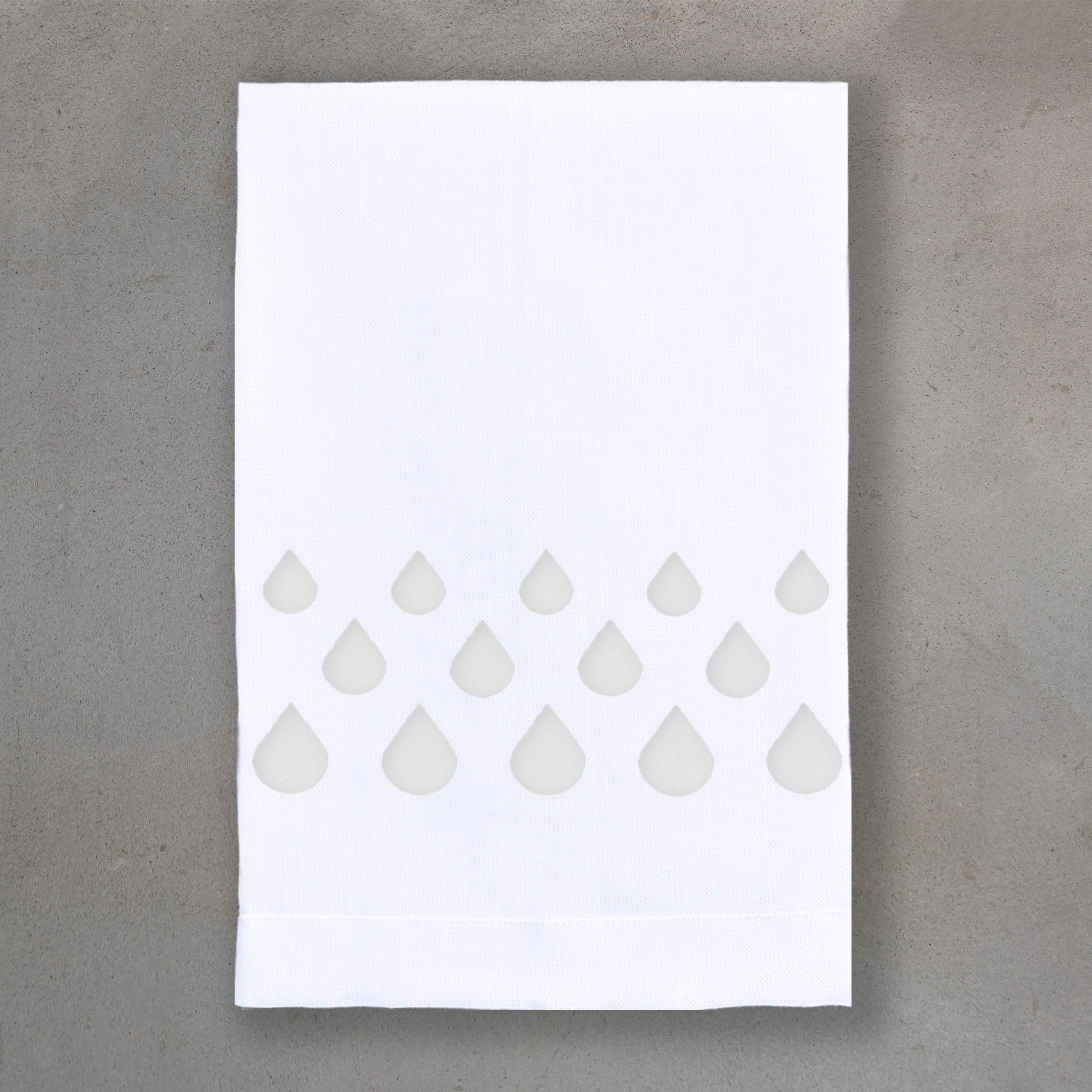 Teardrops White | White Linen