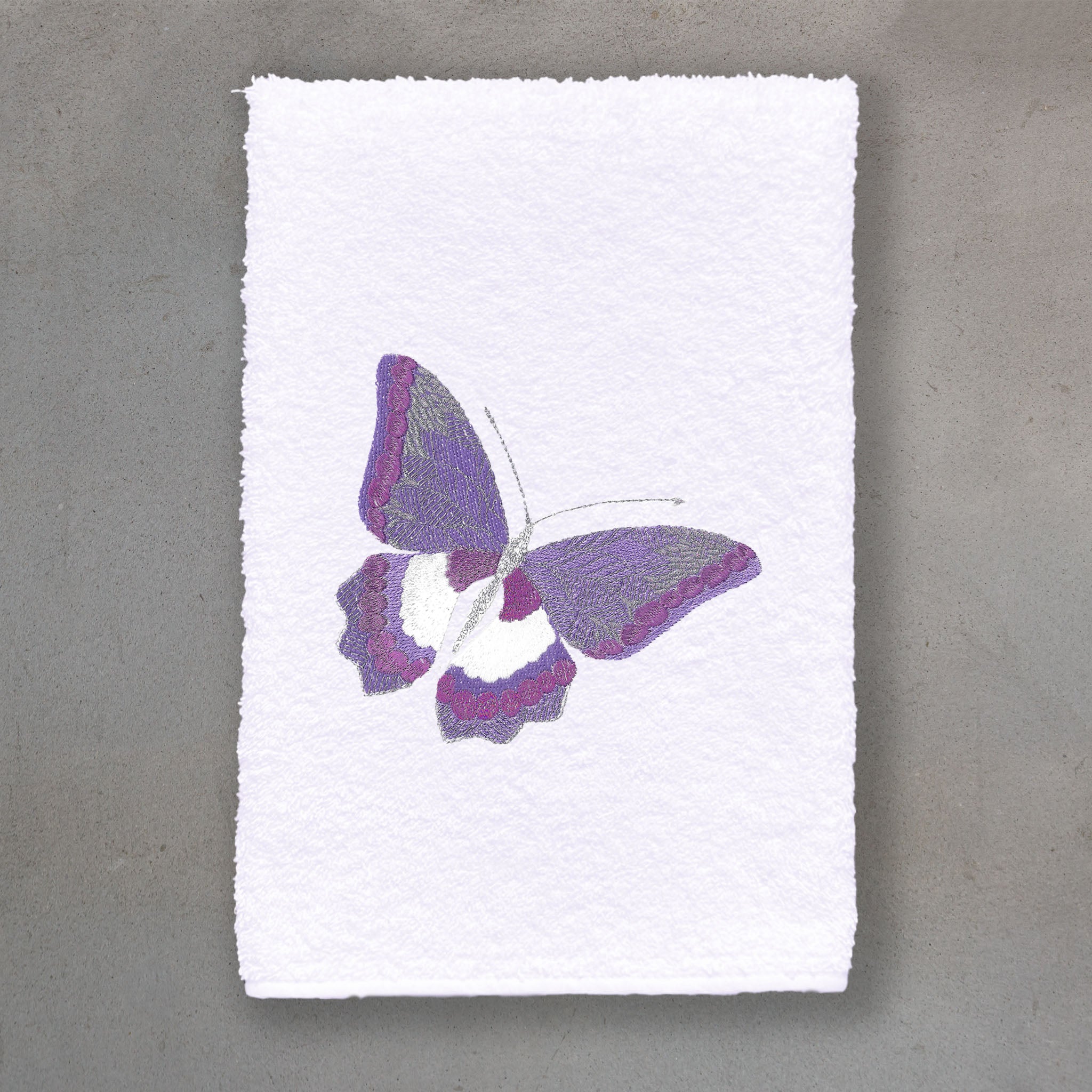 Trop Bfly Amethyst | White Roma