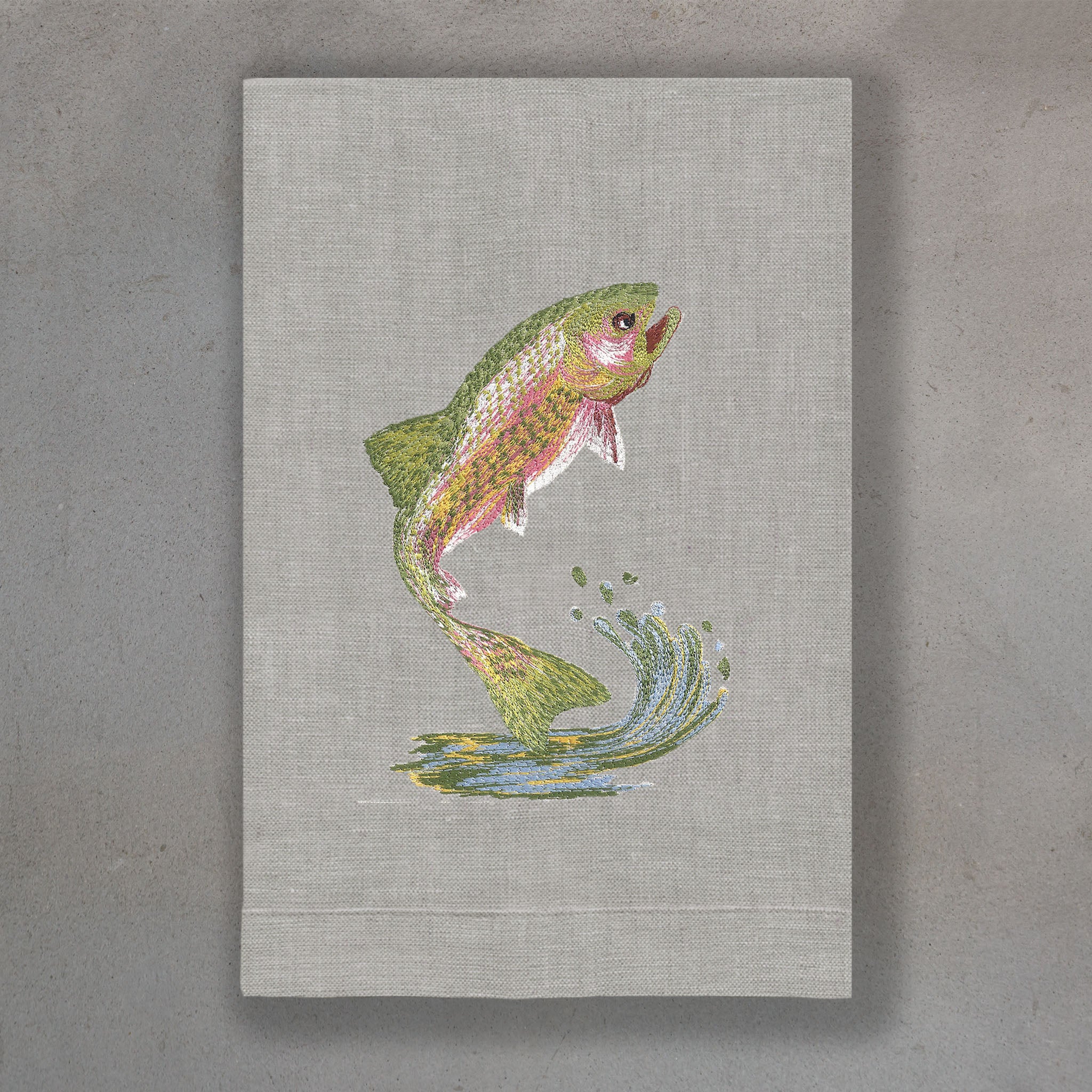 Trout Rainbow | Oat Linen