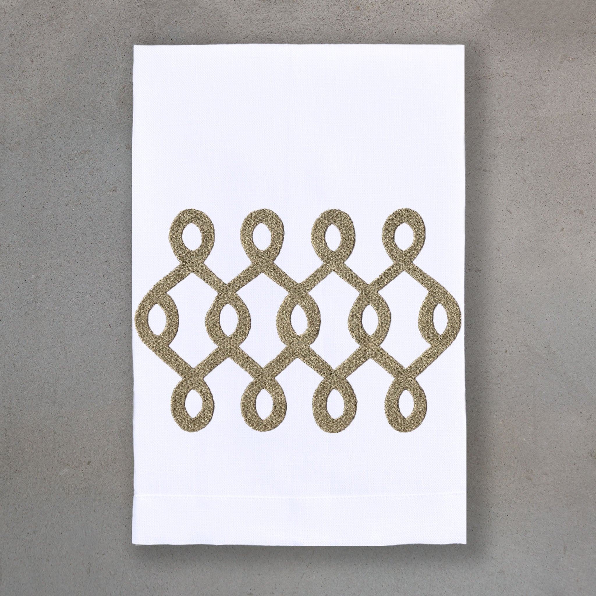 Twist Bronze | White Linen